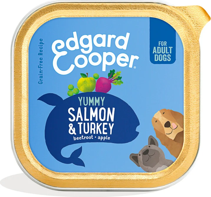 Edgard & Cooper Kuipje Vers Vlees Hondenvoer Zalm - Kalkoen 150 gr