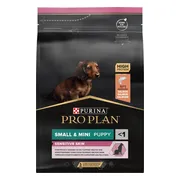 4x Pro Plan Hondenvoer Droog Sensitive Skin Small & Mini Puppy Zalm 3 kg