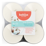 Bolsius True Scents Fresh Cotton Maxi Waxine 8ST
