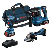 Bosch Professional Accu combiset 3-delig 18V 4.0Ah in tas - 0615A5007L