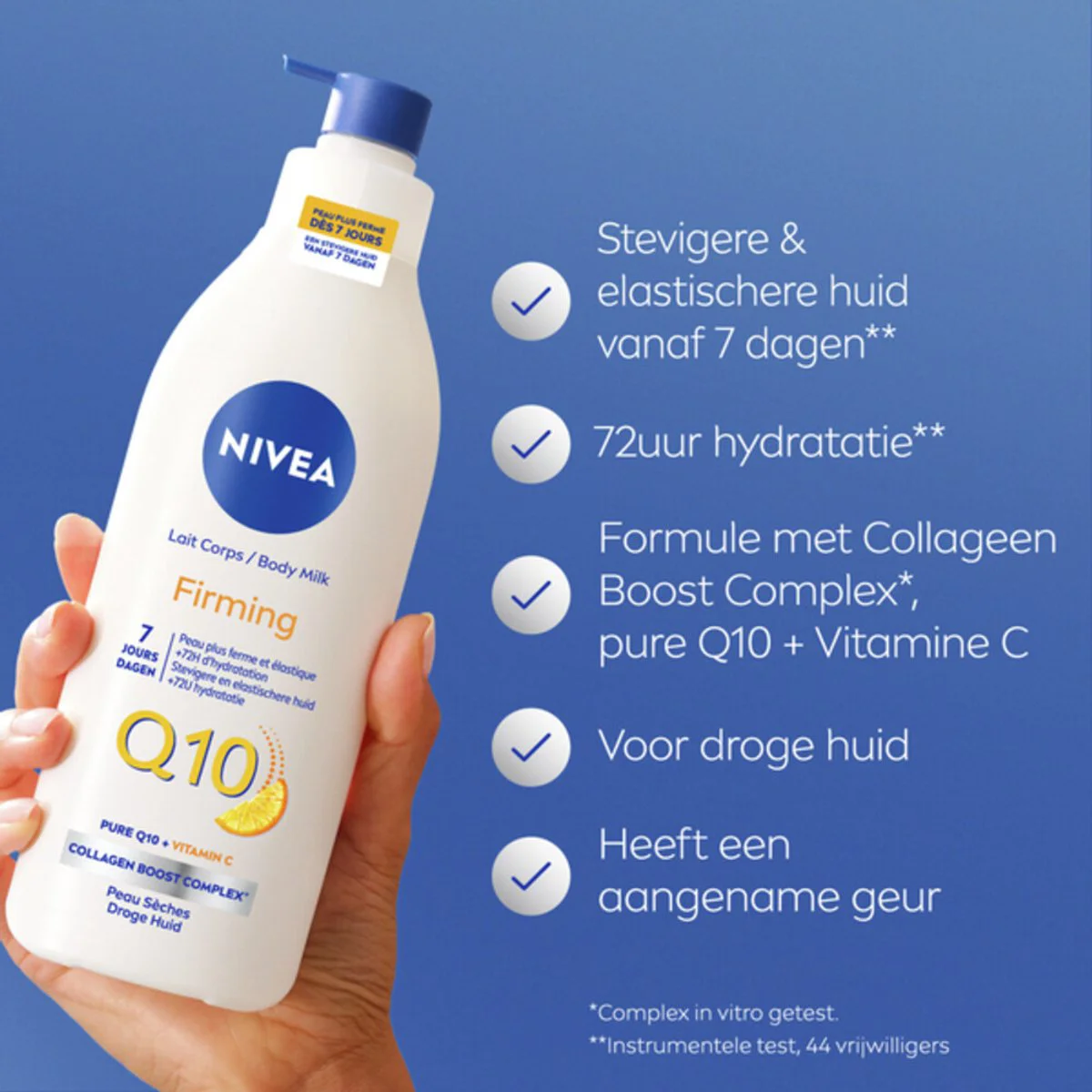 6x NIVEA Bodylotion met Pomp Verstevigend Q10 400 ml