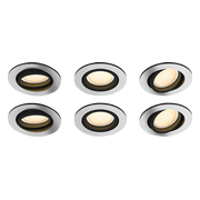 Philips Hue Milliskin inbouwspot White Ambiance - rond - Aluminium - 6-pack