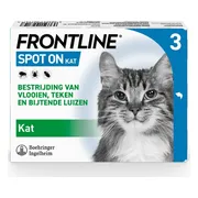 Frontline Spot On Anti Vlooien en Teken Druppels Kat vanaf 1 kg 3 pipetten