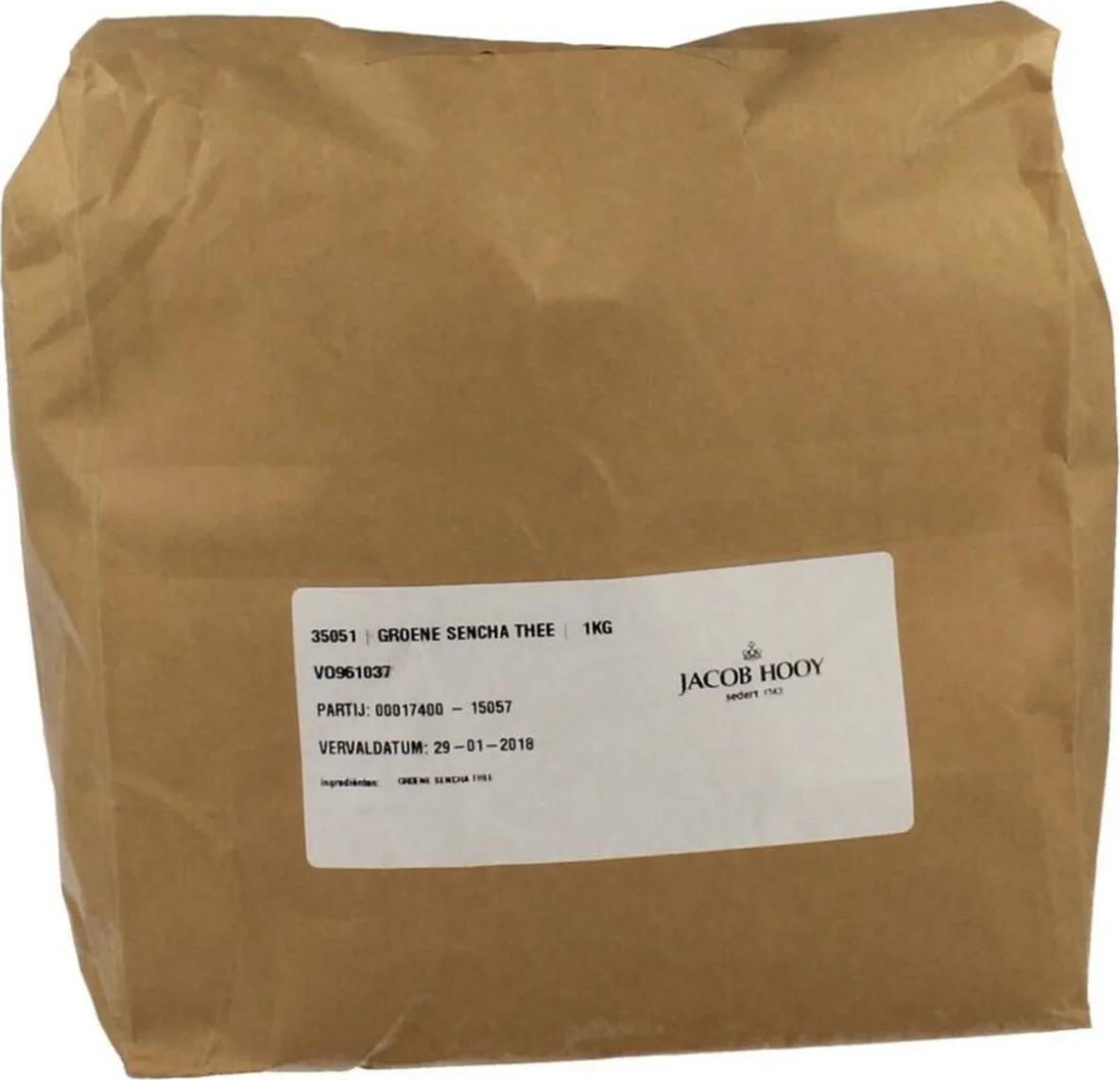 Jacob Hooy Groene Sencha Thee Los 1000gr 1KG