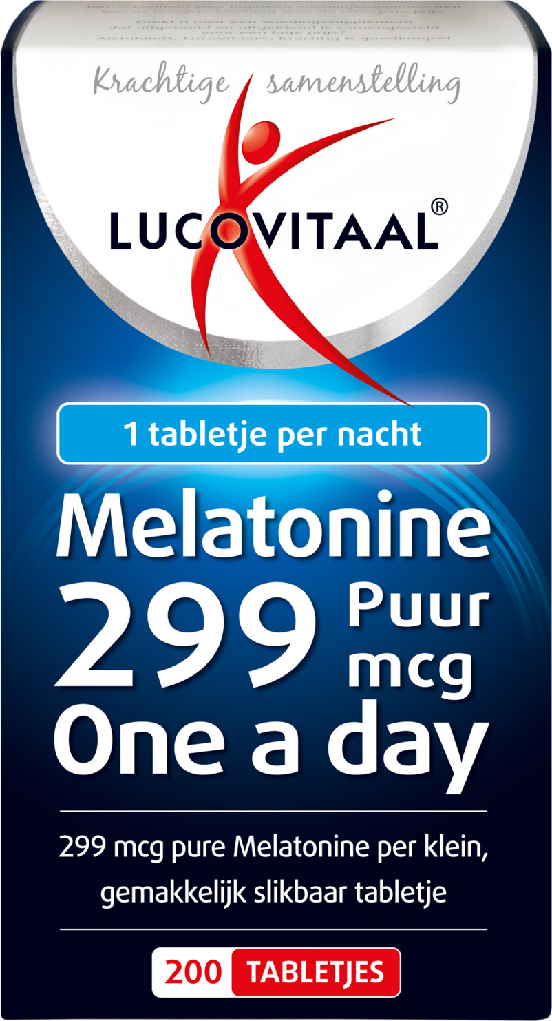 Lucovitaal Melatonine Puur 0,299mcg 200 tabletten