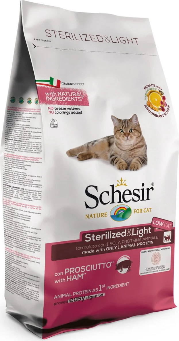 Schesir Kat Dry Sterilized Ham 10 kg