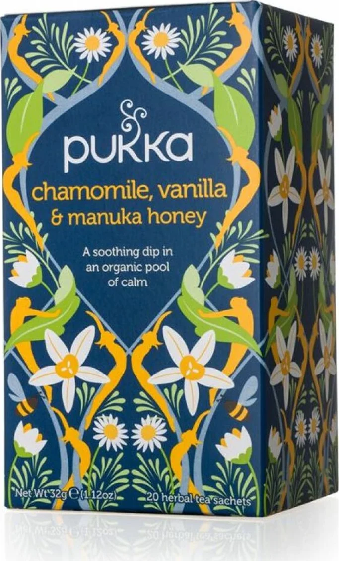 3x Pukka Biologische Thee Chamomile Vanilla Manuka Honey 20 stuks