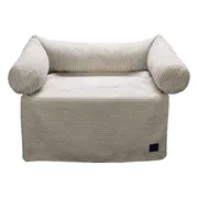 Designed by Lotte Bankkussen Ribbed Lichtgrijs 70 x 50 x 13,5 cm