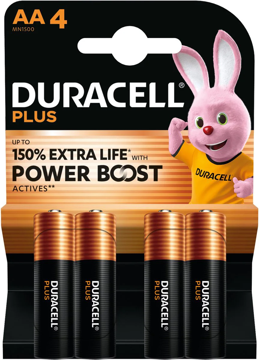 Duracell Alkaline Batterijen Mainline Bst AA 4 stuks