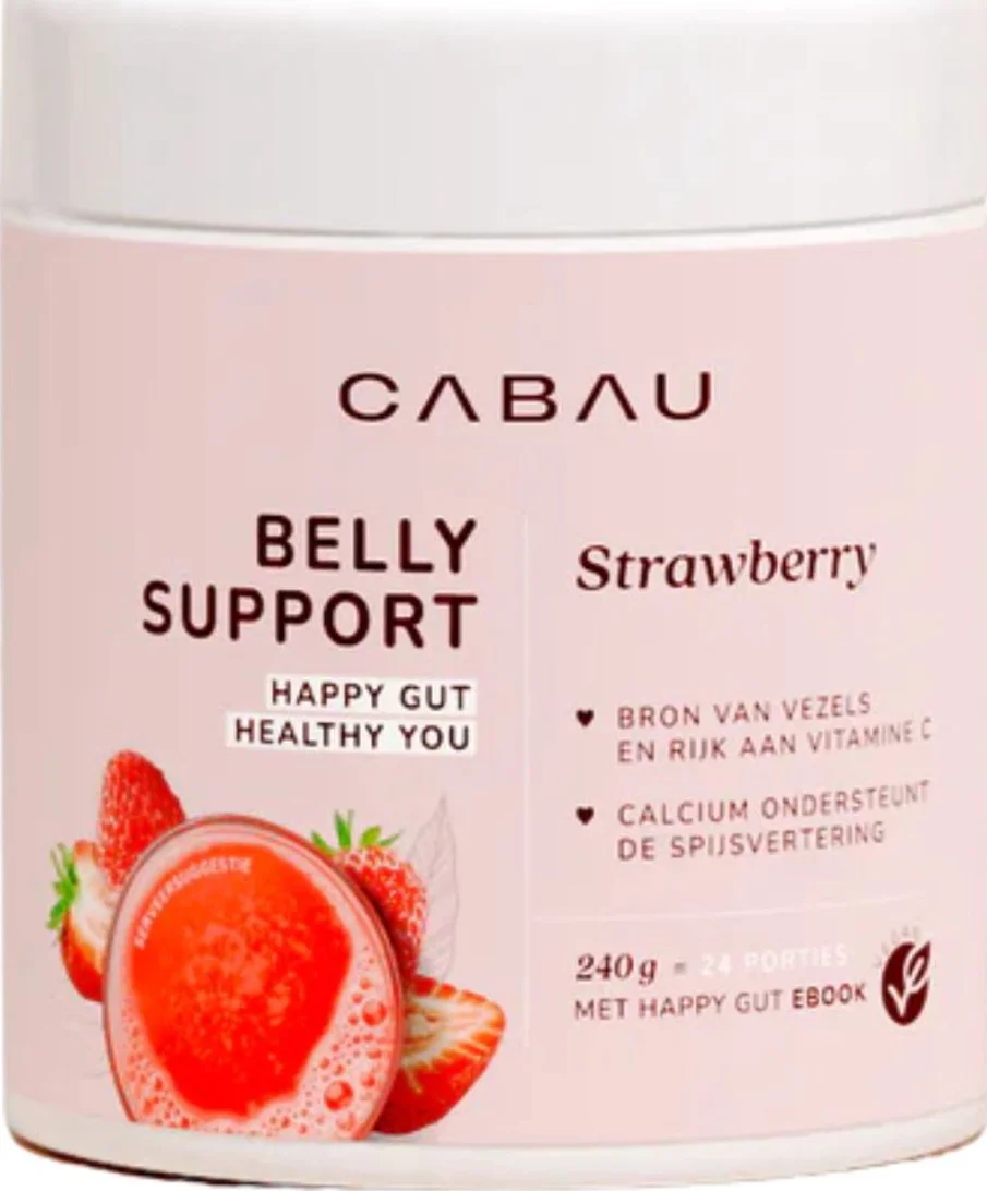 Cabau Belly Support Strawberry Poeder 240GR