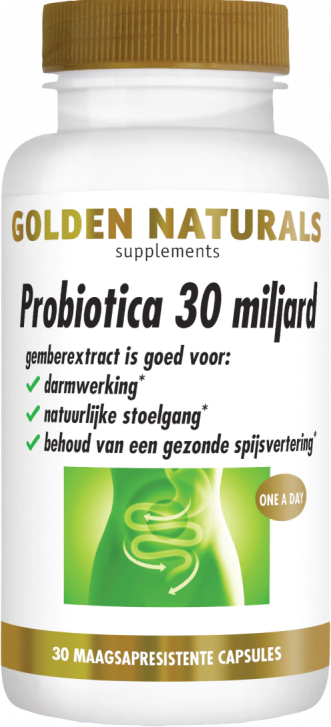 Golden Naturals Microbiotica 30 Miljard 30 vegacapsules