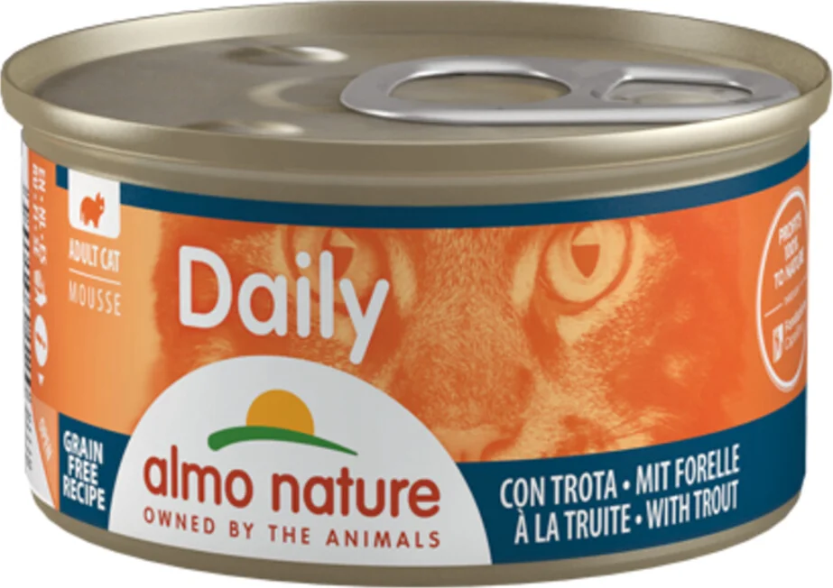 Almo Nature Daily Menu Kattenvoer Nat Mousse Forel 85 gr