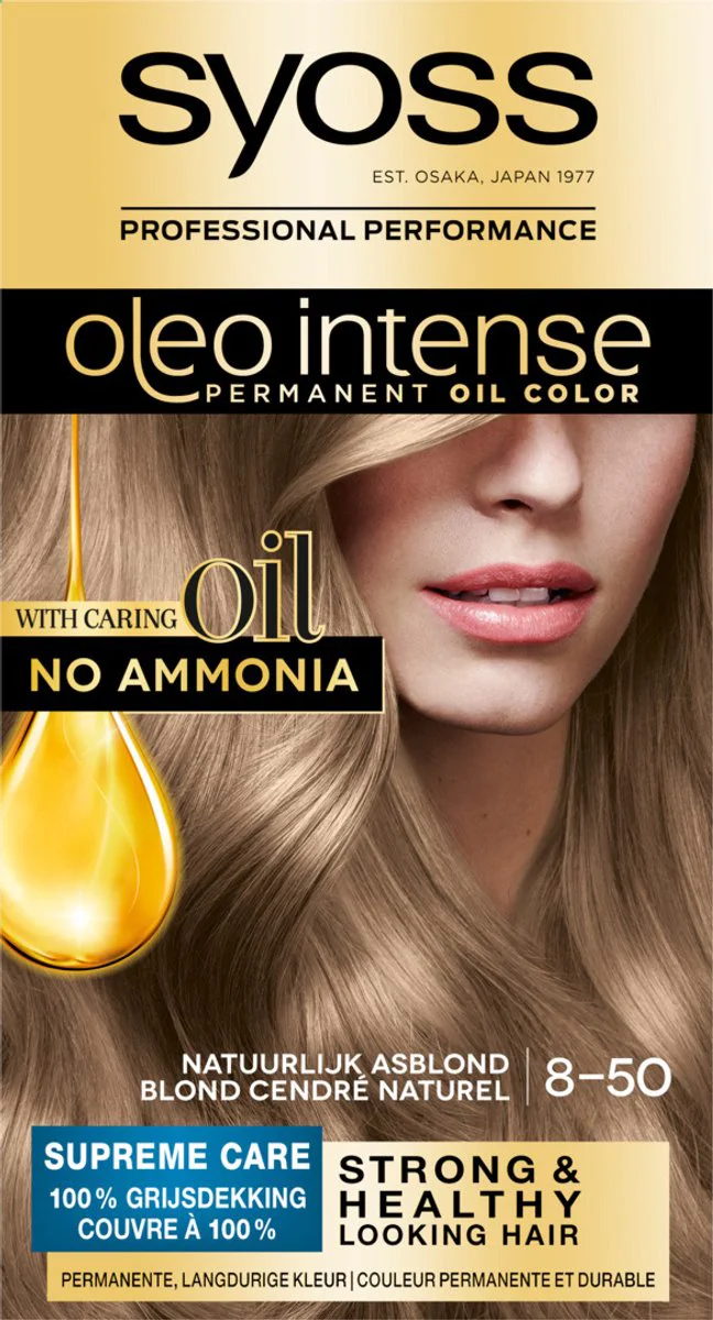 Syoss Color Oleo Intense 8-50 Natuurlijk Asblond
