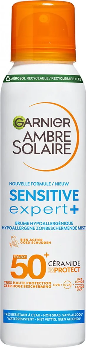 Garnier Ambre Solaire Sensitive Expert+ Dry Mist Spray SPF 50+ 150 ml