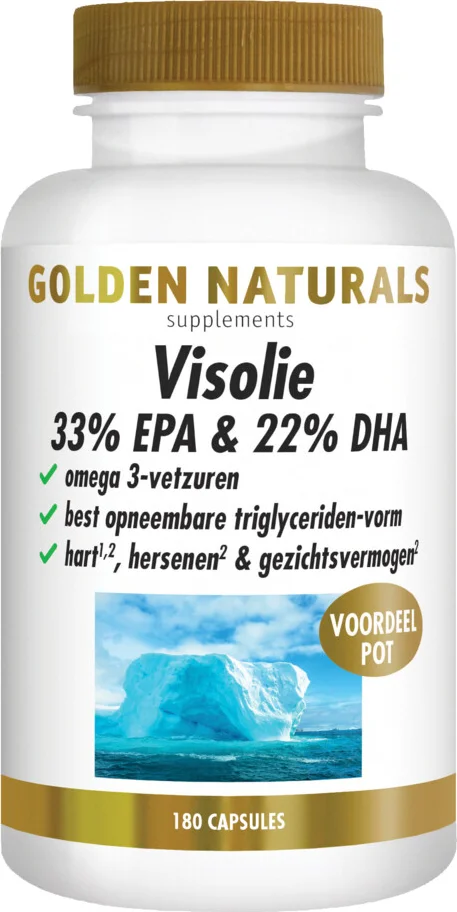 2x Golden Naturals Visolie 33% EPA & 22% DHA 180 softgels