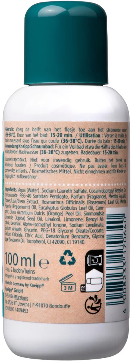 3x Kneipp Mini Badschuim Goodbye Stress 100 ml