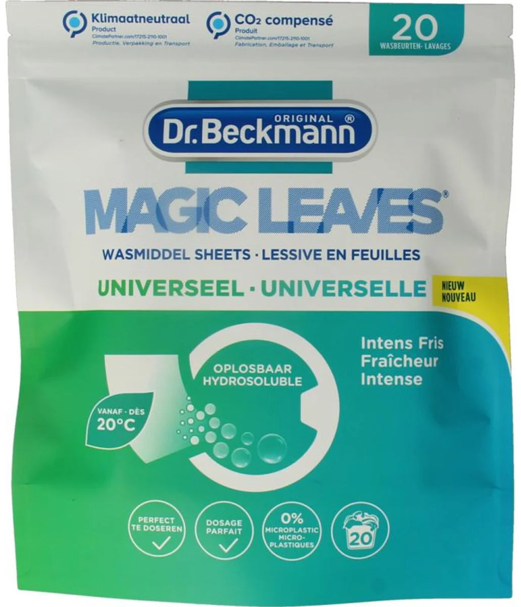Dr Beckmann Magic Leaves Wasstrips Universeel 20ST