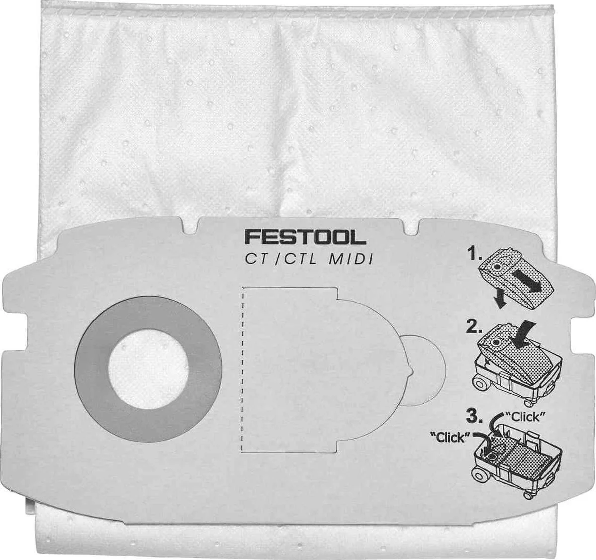 Festool SC FIS-CT MIDI/5 SELFCLEAN Filterzak voor CTL MIDI tot 2018 VE=5 - 498411