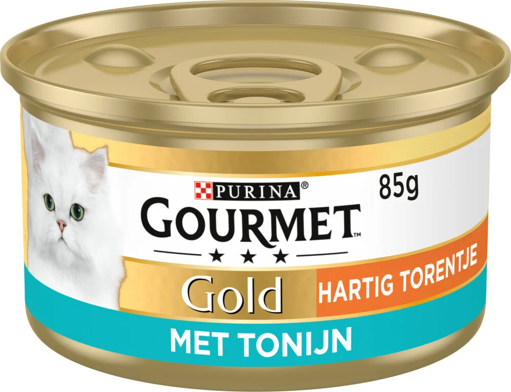 Gourmet Gold Kattenvoer Nat Hartig Torentje Tonijn 85 gr