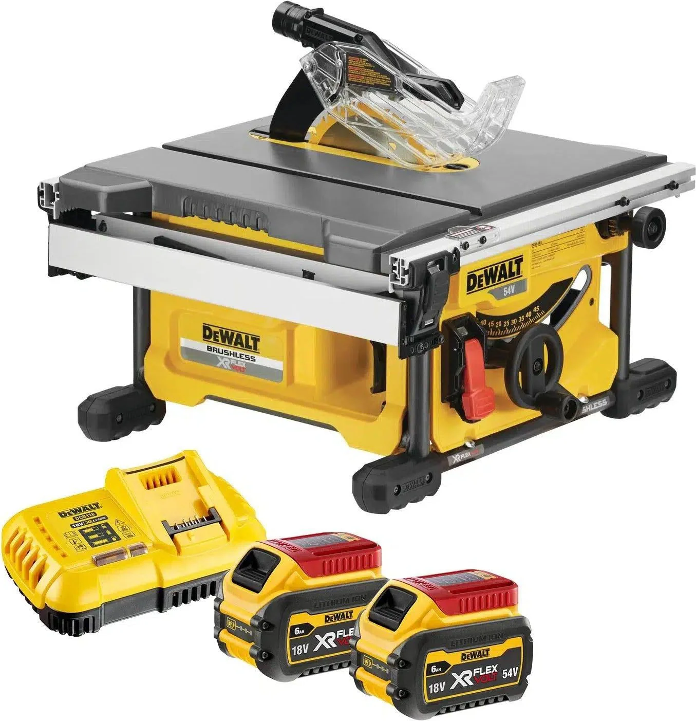 DeWALT DCS7485T2 Accu Zaagtafel 210mm 54V XR FlexVolt 6.0Ah