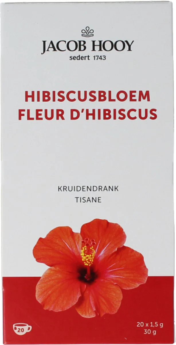 Jacob Hooy Hibiscusbloem Theezakjes 20ST