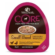 Wellness Core Hondenvoer Small Savoury Medleys Kip - Eend 85 gr