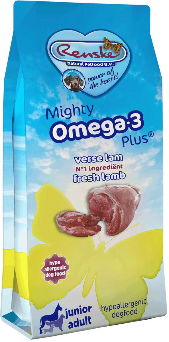 Renske Mighty Omega-3 Plus Hondenvoer Lam 6,5 kg