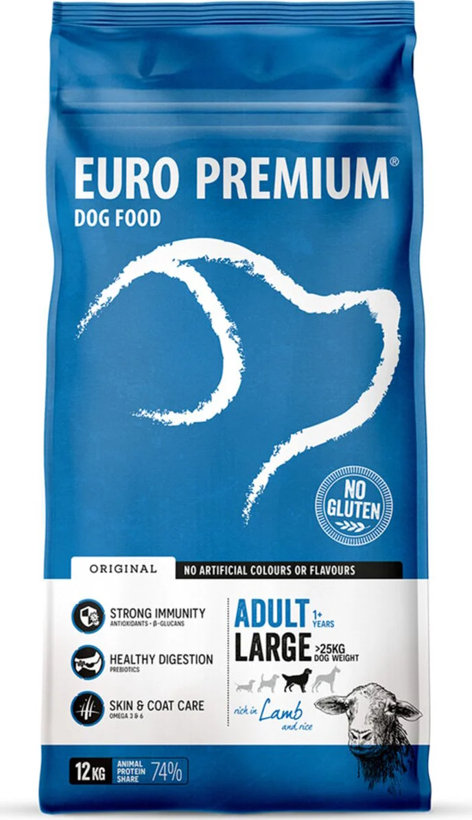 Euro-Premium Adult Large Lam - Rijst 12 kg