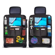 ForDig Autostoel Organizer (2 stuks) - Tablet Houder Auto - Autostoel Organizer voor Kinderen - Universeel - Zwart