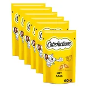 6x Catisfactions Kattensnoepjes Kaas 60 gr
