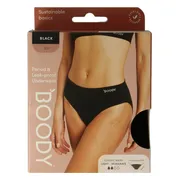 Boody Menstruatieondergoed Bikinislip Zwart Licht / Normaal Maat XS