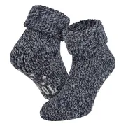 Apollo Slofsokken Unisex 43-46 Donkergrijs 1PR