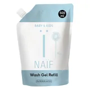3x Naif Baby & Kids Reinigende Wasgel Navulverpakking 500 ml