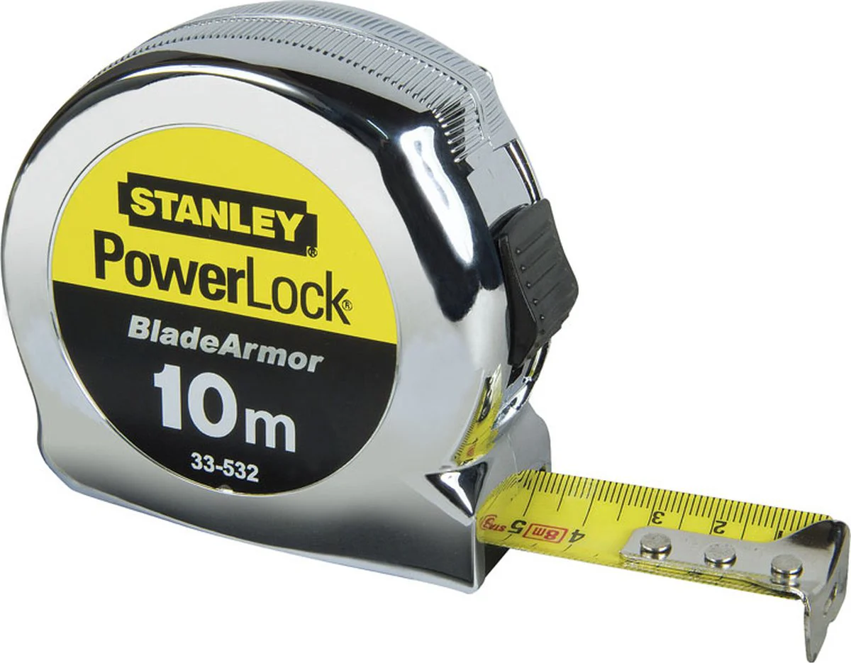 Stanley 0-33-532 Rolbandmaat Powerlock Blade Armor 10m - 25mm