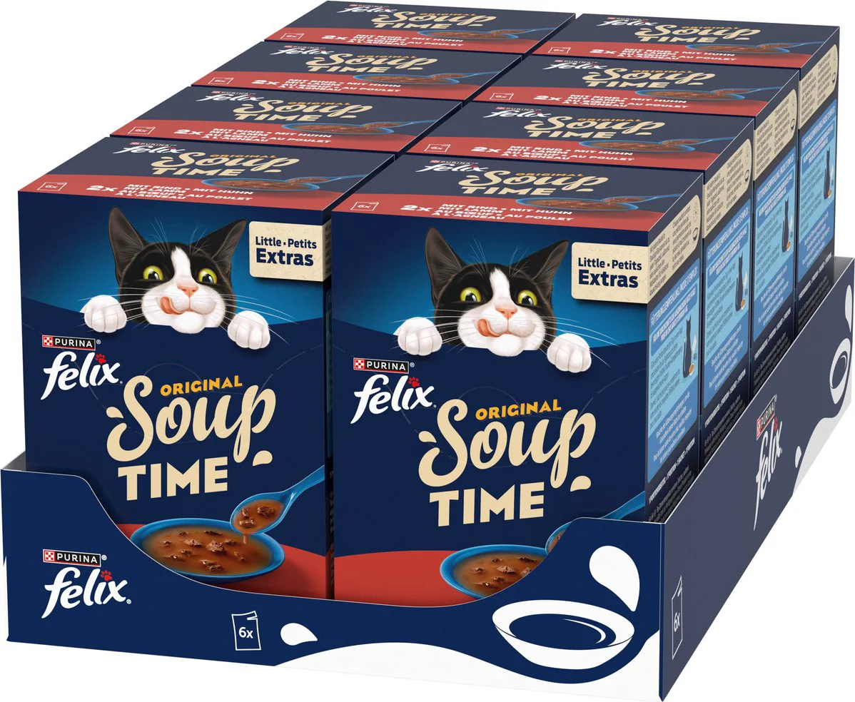 8x Felix Soup Countryside Selectie 6 x 48 gr