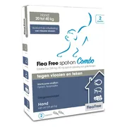 Flea Free Spot-On Combo Anti Vlooien en Teken Druppels Hond 20 - 40 kg 2 pipetten