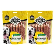 2x Voskes Hondensnack Rawhide Sticks Eend 400 gr
