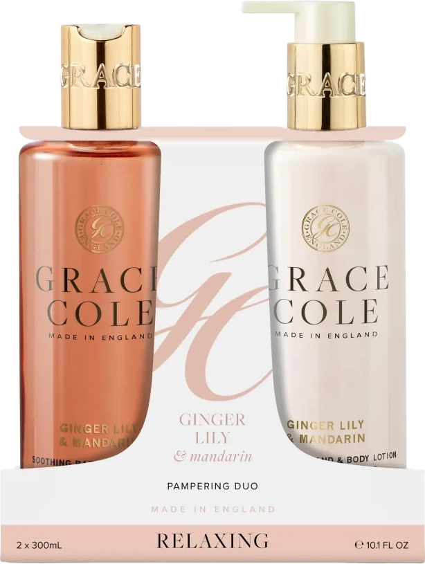 Grace Cole Ginger Lily & Mandarin Pampering Body Care Duo 600ML
