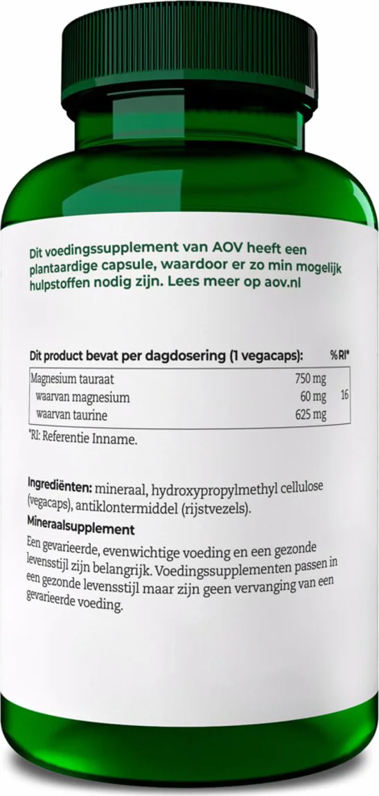 2x AOV Magnesium Tauraat 517 90 capsules