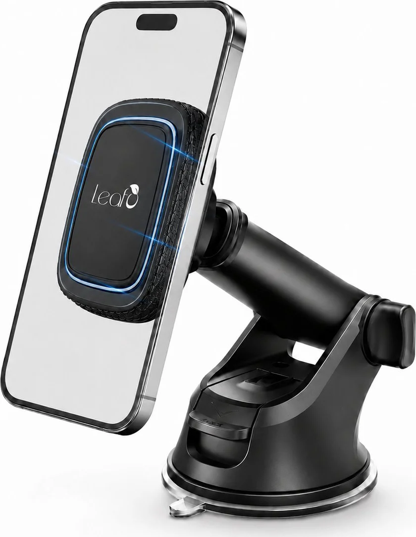 LeafU Telefoonhouder Auto - Zuignap voor Raam/Dashboard - GSM Houder Auto - Autohouder - Telefoonhouder Auto - Mobiel Houder Auto - Telefoon Houder - Phone Holder Car