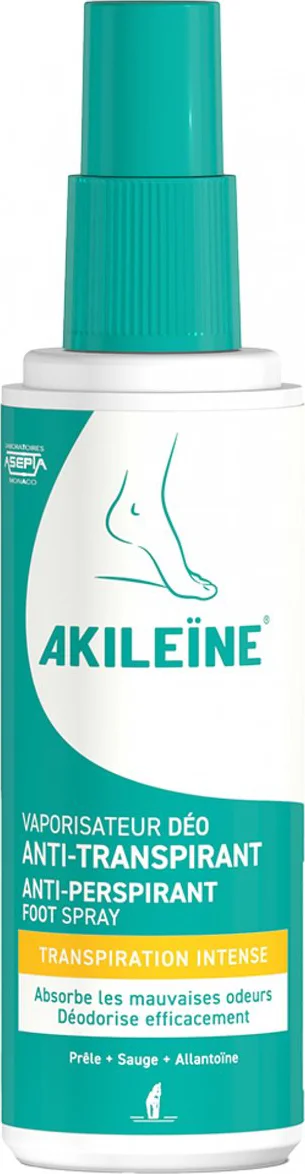 Akileine Voeten Anti-Transpiratie Spray Hevige Transpiratie 100ML