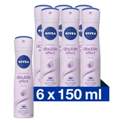 6x NIVEA Deodorant Spray Double Effect 150 ml