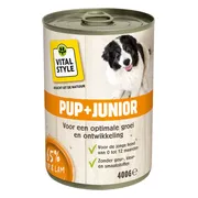 6x Vitalstyle Hondenvoer Nat Puppy - Junior 400 gr