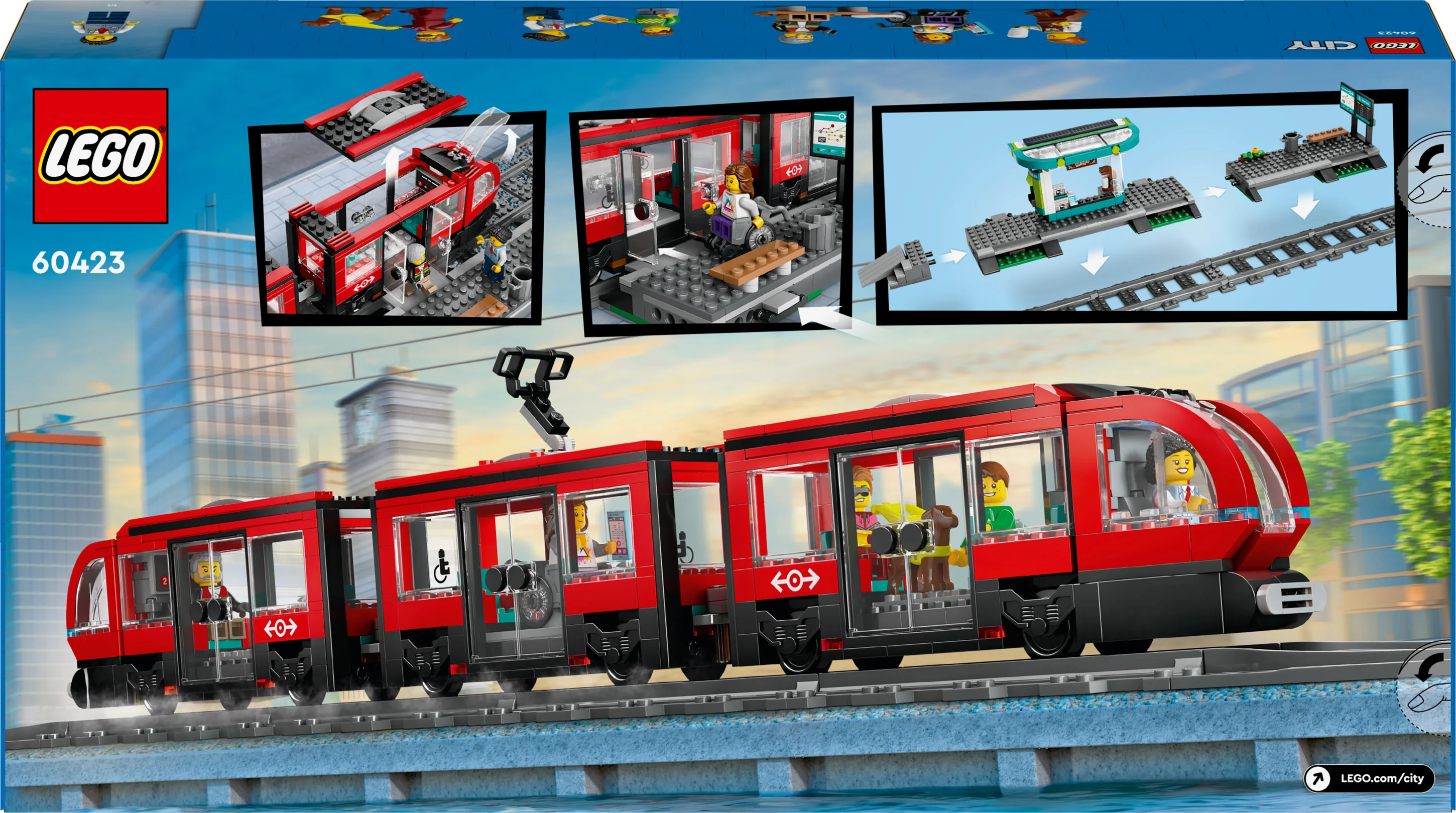 LEGO City Stadstram en Station 60423