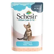 Schesir Kattenvoer Kitten 3-13 Tonijn in Gelei 85 gr