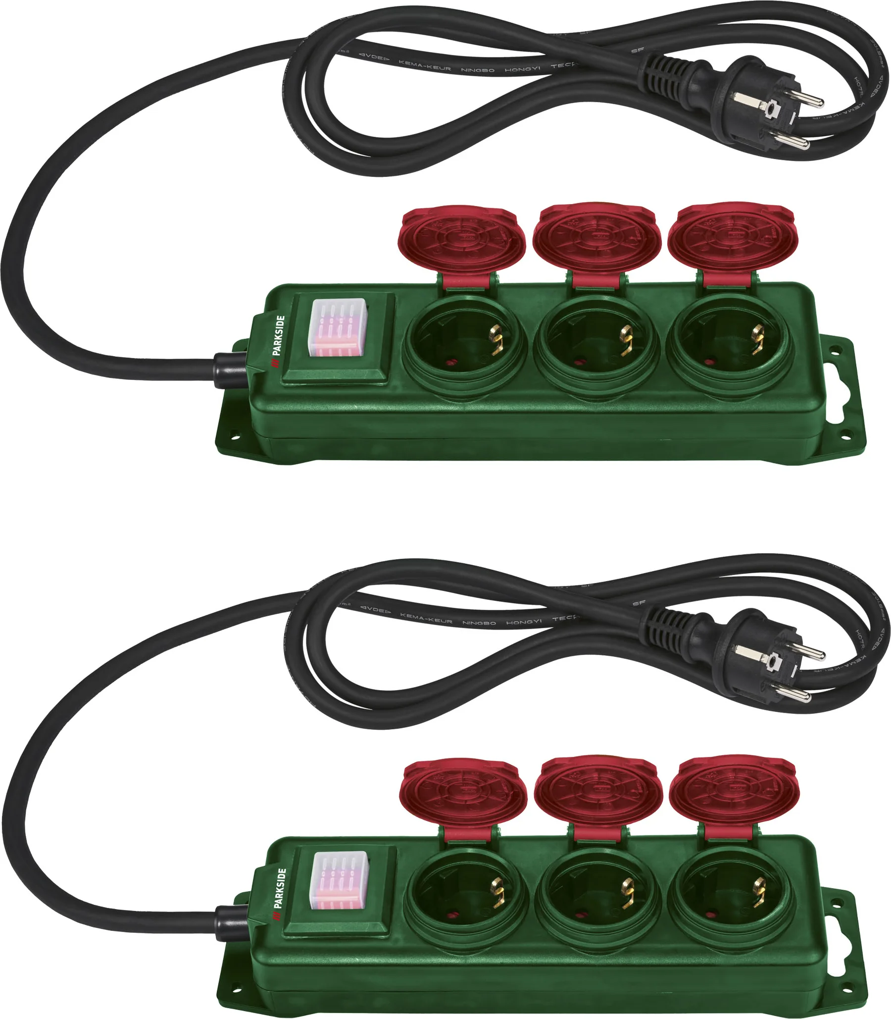 PARKSIDE Stekkerdoos IP44 (2x3-voudig)