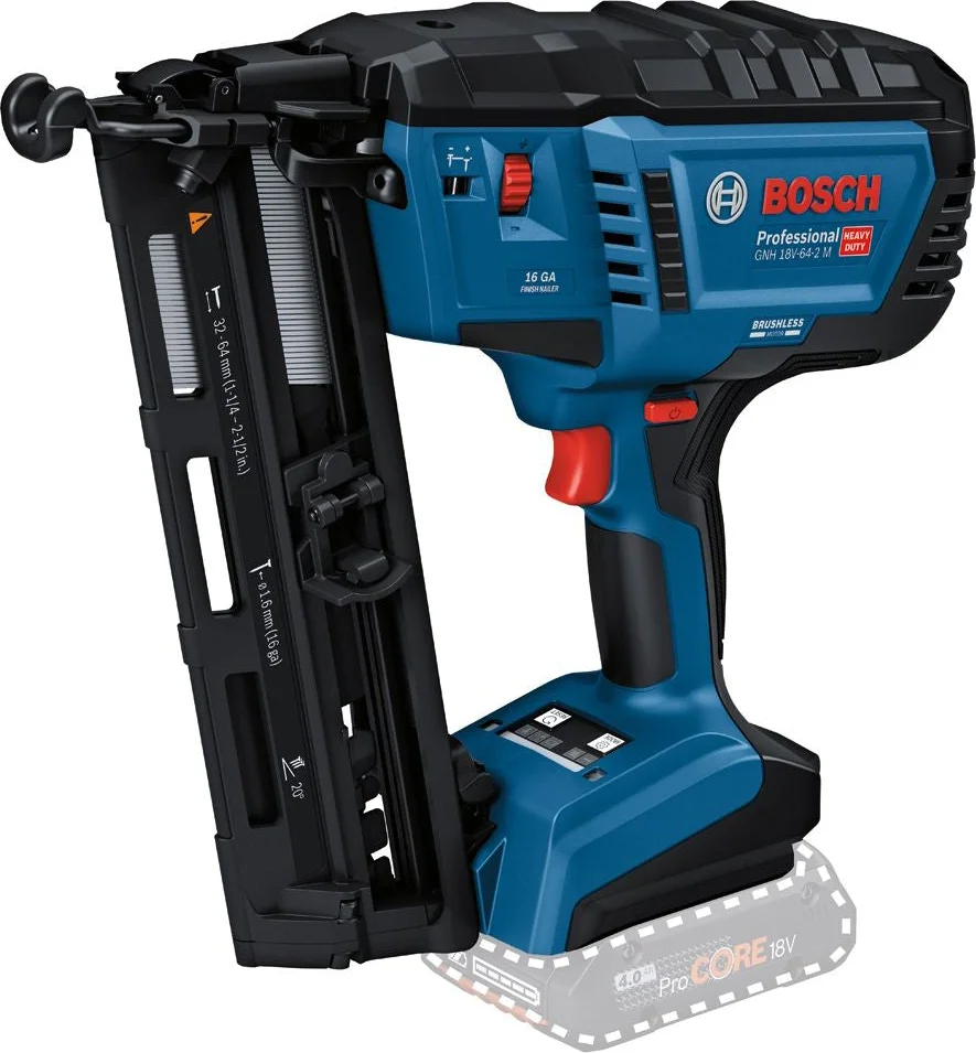 Bosch Professional GNH 18V-64-2 M Accu Afwerktacker 16Ga 18V Basic Body - 0601482000