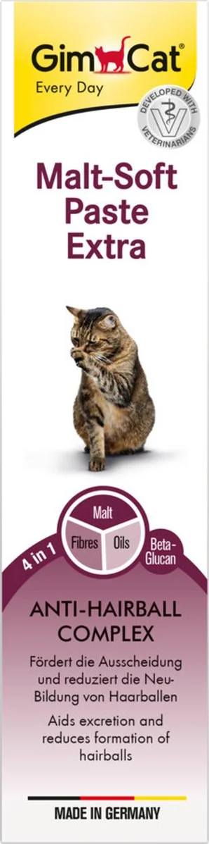 6x GimCat Malt-soft Extra Haarbalpasta 200 gr