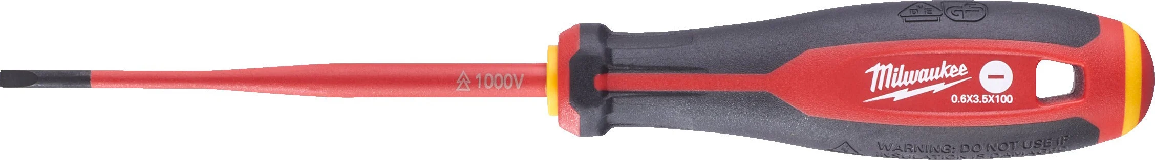 Milwaukee Tri-Lobe VDE Schroevendraaier, SL 0,6x3,5x100 - 4932478714