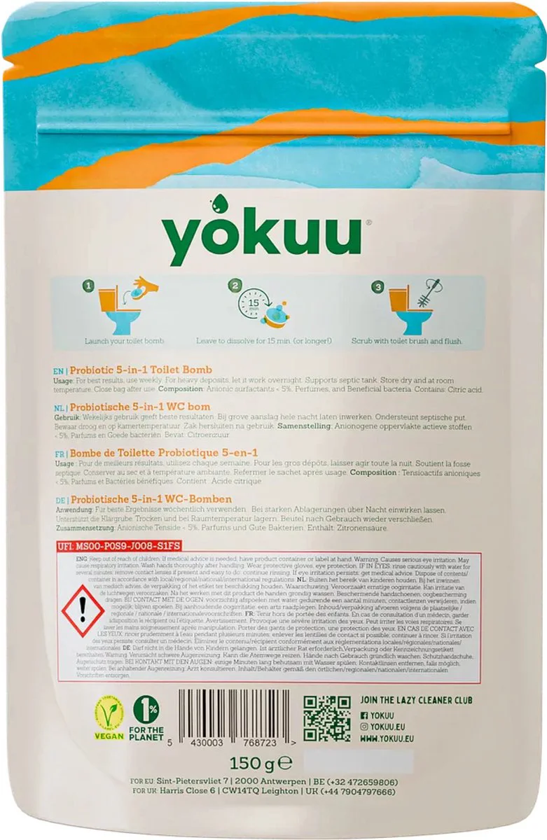Yokuu Probiotic Toilet Bomb Thyme & Seasalt 10ST